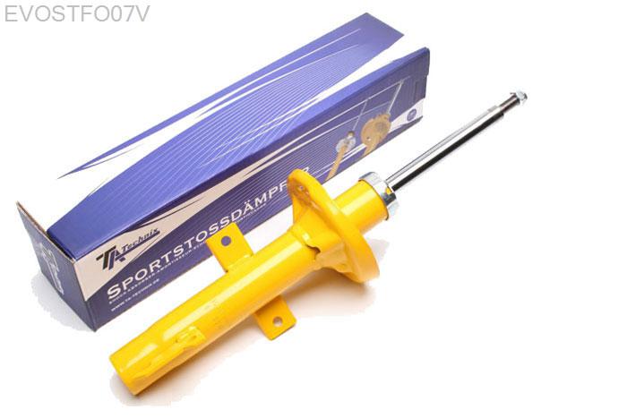 EVOSTFO07V, Sport schokdemper Vooras, Ford Fiesta IV (JAS/JBS), Sport shock absorber front axleFord Escort 5, Orion 90-95 without 1,3 - 1,4 and CabrioFord Fiesta GFJ 94-95, Federbeindurchmesser 45,5mm, Verlaging tot -40mm mogelijk, Prijs is per stuk ! , aantal ingeven bij bestellen